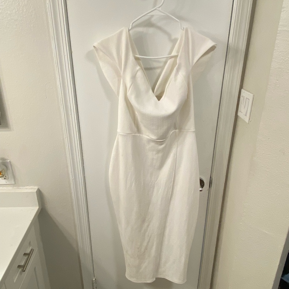 Never worn before all white dress